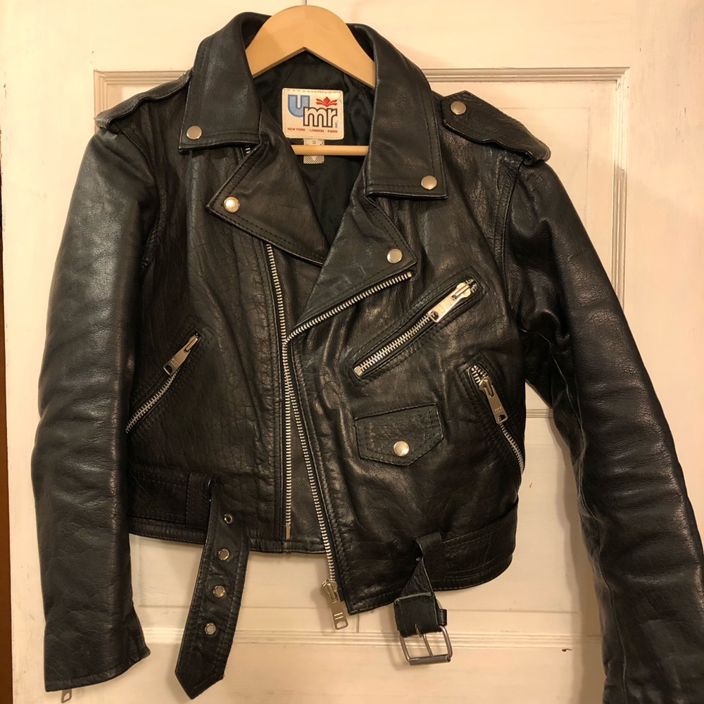 Vintage ‘90s real leather motorcycle jacket